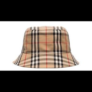 Burberry vintage check bucket Hat brown authentic 👌🏻
